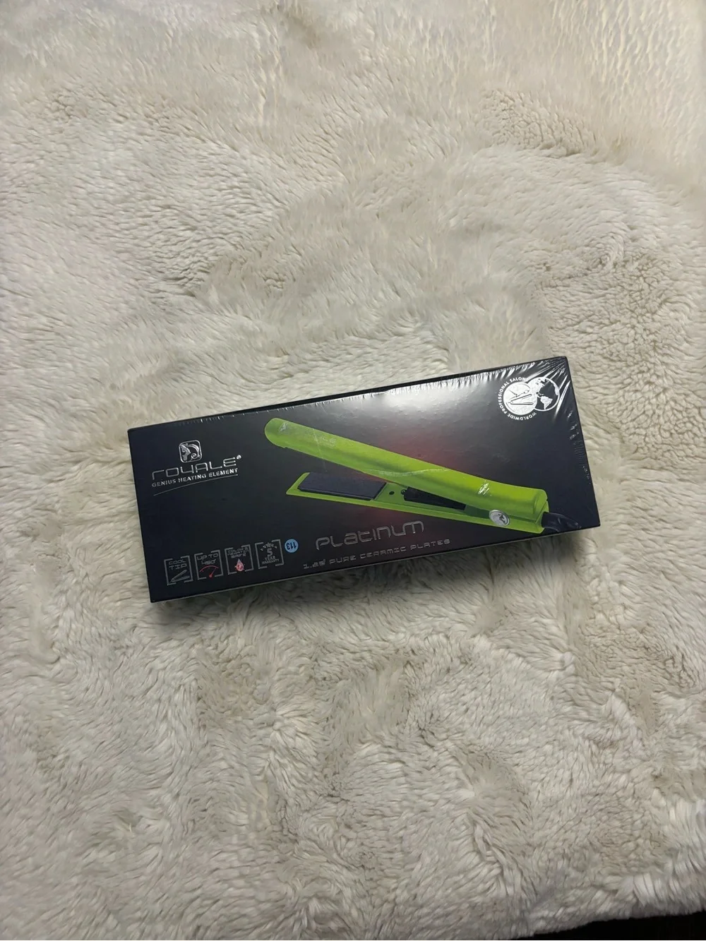 NIB Royale Platinum Genius Heating Element Green Hair Straightener